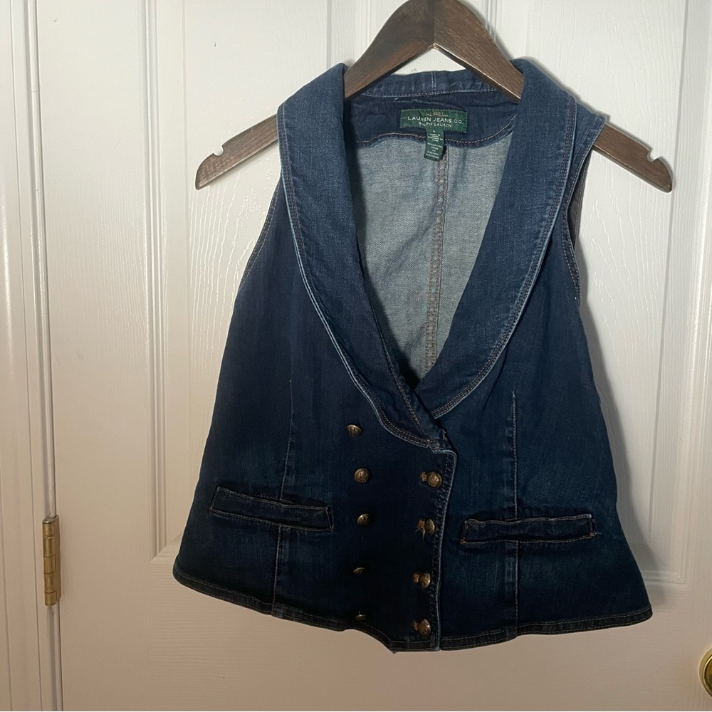 Ralph Lauren Dark Blue Denim Vest
